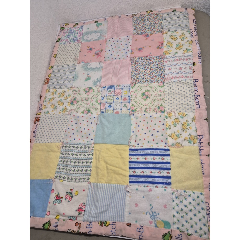 baby girl quilt handmade new